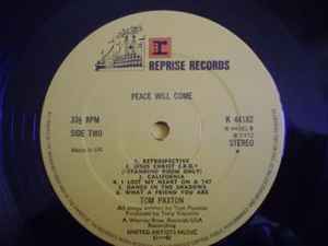 Tom Paxton - Peace Will Come (LP, Album)