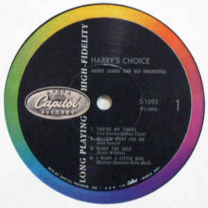 Harry James And His Orchestra ‎– Harry's Choice!