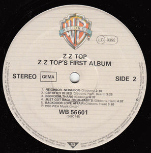 ZZ Top ‎– First Album