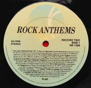 Various - Rock Anthems (2xLP, Album, Comp)