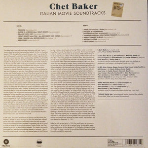 CHET BAKER - ITALIAN MOVIE SOUNDTRACKS ( 12" RECORD )
