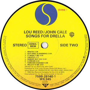 Lou Reed / John Cale ‎– Songs For Drella