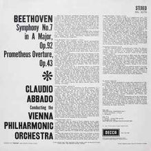 Load image into Gallery viewer, Beethoven*, Vienna Philharmonic*, Claudio Abbado – Symphony No 7 / Prometheus Overture