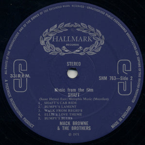 Mack Browne & The Brothers	Isaac Hayes' Music From The Movie Shaft	Hallmark Records	SHM 763