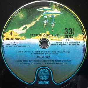 Status Quo - Live (2xLP, Album, Gat)