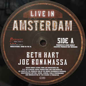 Beth Hart And Joe Bonamassa ‎– Live In Amsterdam