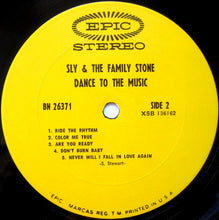 Load image into Gallery viewer, Sly &amp; The Family Stone ‎– Dance To The Music