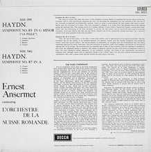Load image into Gallery viewer, Haydn*, Ernest Ansermet, L&#39;Orchestre De La Suisse Romande – La Poule