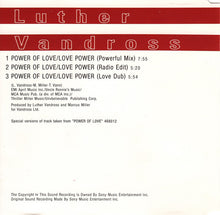 Load image into Gallery viewer, Luther Vandross – Power Of Love / Love Power (Remix)