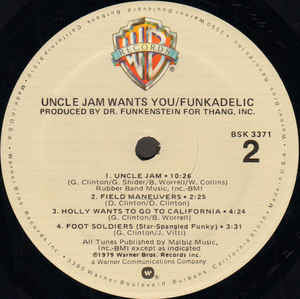 Funkadelic ‎– Uncle Jam Wants You
