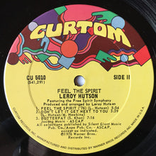 Load image into Gallery viewer, LEROY HUTSON FEAT. THE FREE SPIRIT SYMPHONY - FEEL THE SPIRIT ( 12&quot; RECORD )
