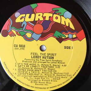 LEROY HUTSON FEAT. THE FREE SPIRIT SYMPHONY - FEEL THE SPIRIT ( 12" RECORD )