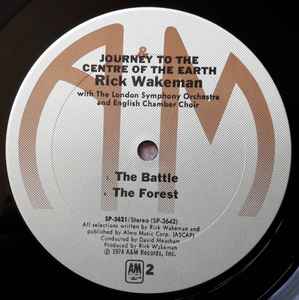Rick Wakeman - Journey To The Centre Of The Earth (LP, Album, Pit)