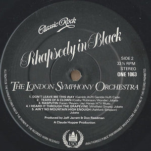The London Symphony Orchestra And The Royal Choral Society ‎– Classic Rock Rhapsody In Black