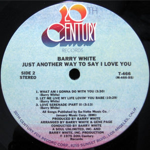 Barry White – Just Another Way To Say I Love You