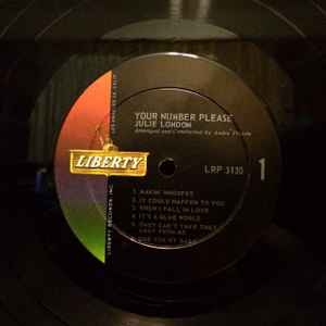 Julie London - Your Number Please (LP, Album, Mono, RP)
