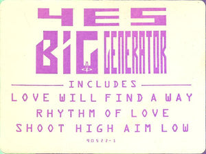 Yes ‎– Big Generator