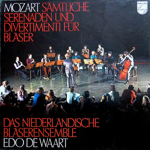 Mozart*, Das Niederländische Bläserensemble*, Edo de Waart - Sämtliche Serenaden Und Divertimenti Für Bläser (5xLP + Box, Comp)