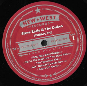 STEVE EARLE & THE DUKES - TERRAPLANE ( 12" RECORD )