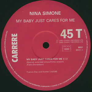 NINA SIMONE - MY BABY JUST CARES FOR ME ( 12" RECORD )