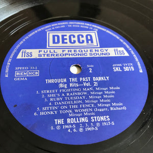 The Rolling Stones - Through The Past, Darkly (Big Hits Vol. 2) (LP, Comp, RE, Squ)
