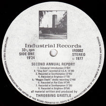 Load image into Gallery viewer, THROBBING GRISTLE - THE SECOND ANNUAL REPORT OF THROBBING GRISTLE ( 12&quot; RECORD )