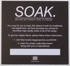 SOAK - BEFORE WE FORGOT HOW TO DREAM ( 12" RECORD )