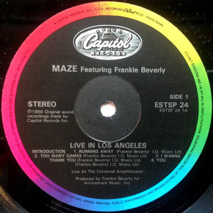 Maze Featuring Frankie Beverly ‎– Live In Los Angeles