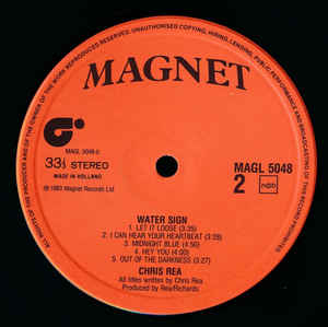 Chris Rea ‎– Water Sign