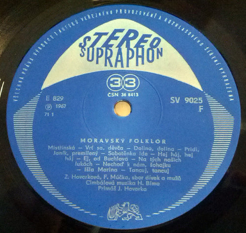 Cimbálová Muzika Hynka Bíma ‎– Moravský Folklór