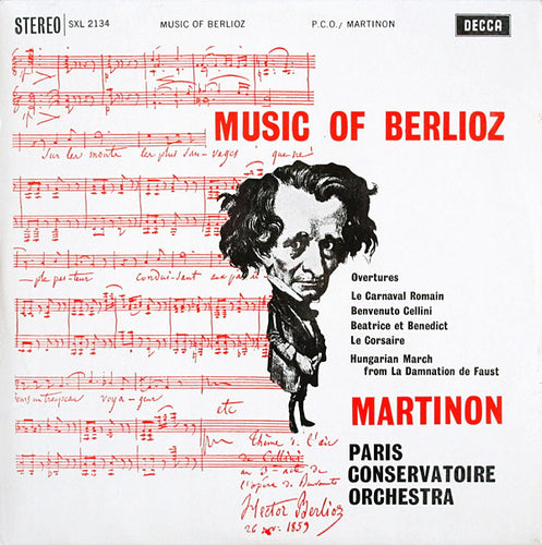 Berlioz*, Martinon*, Paris Conservatoire Orchestra* ‎– Music Of Berlioz