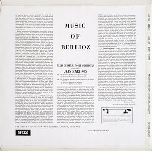 Berlioz*, Martinon*, Paris Conservatoire Orchestra* ‎– Music Of Berlioz