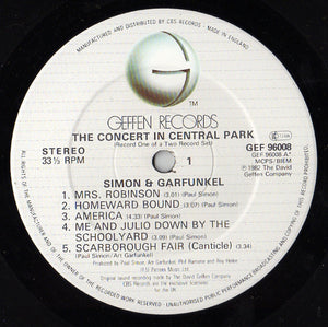 Simon & Garfunkel ‎– The Concert In Central Park