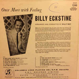 Billy Eckstine ‎– Once More With Feeling