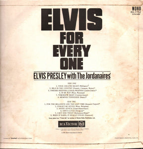 Elvis Presley ‎– Elvis For Everyone