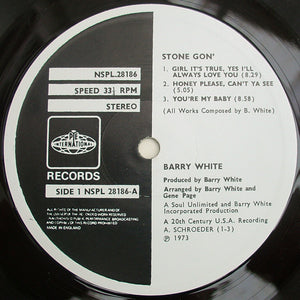 Barry White ‎– Stone Gon'