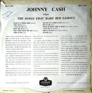 Johnny Cash ‎– Sings The Songs That Made Him Famous