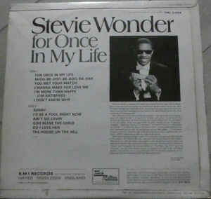 Stevie Wonder ‎– For Once In My Life