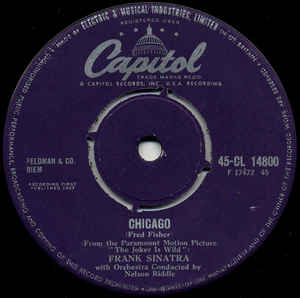 FRANK SINATRA - CHICAGO ( 12" RECORD )