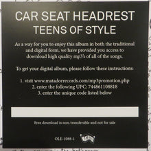 Load image into Gallery viewer, CAR SEAT HEADREST - TEENS OF STYLE ( 12&quot; RECORD )