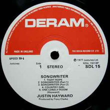 Load image into Gallery viewer, Justin Hayward ‎– Songwriter