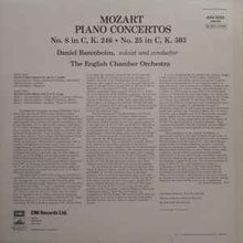 Load image into Gallery viewer, Mozart*, Daniel Barenboim, The English Chamber Orchestra* – Piano Concertos No. 8 In C, K.246 / No. 25 In C, K.503