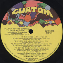 Load image into Gallery viewer, LEROY HUTSON - CLOSER TO THE SOURCE ( 12&quot; RECORD )