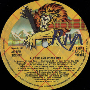 Various – All This And World War II (Original Sound Track)