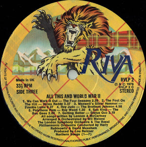 Various – All This And World War II (Original Sound Track)