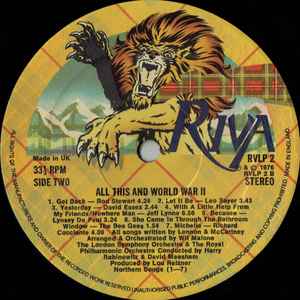 Various – All This And World War II (Original Sound Track)