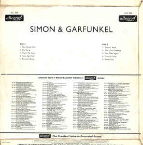 Simon & Garfunkel ‎– Simon & Garfunkel