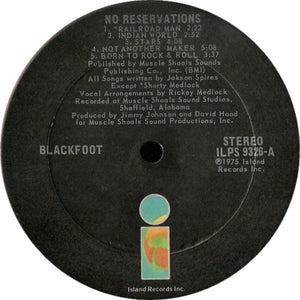 Blackfoot ‎– No Reservations