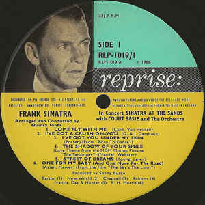 Frank Sinatra ‎– Sinatra At The Sands