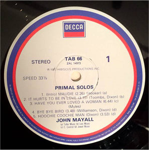 John Mayall ‎– Primal Solos